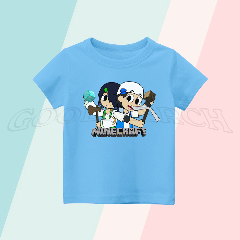 BAJU ANAK KAOS ANAK MAMAT DAN UNTI COKRAFT MINECRAFT