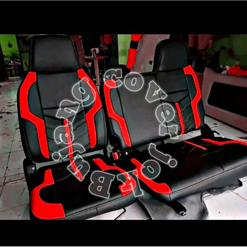 Sarung jok mobil truk canter 125 motif terbaru bonus sarung stir - Cover sarung jok mobil truk cante