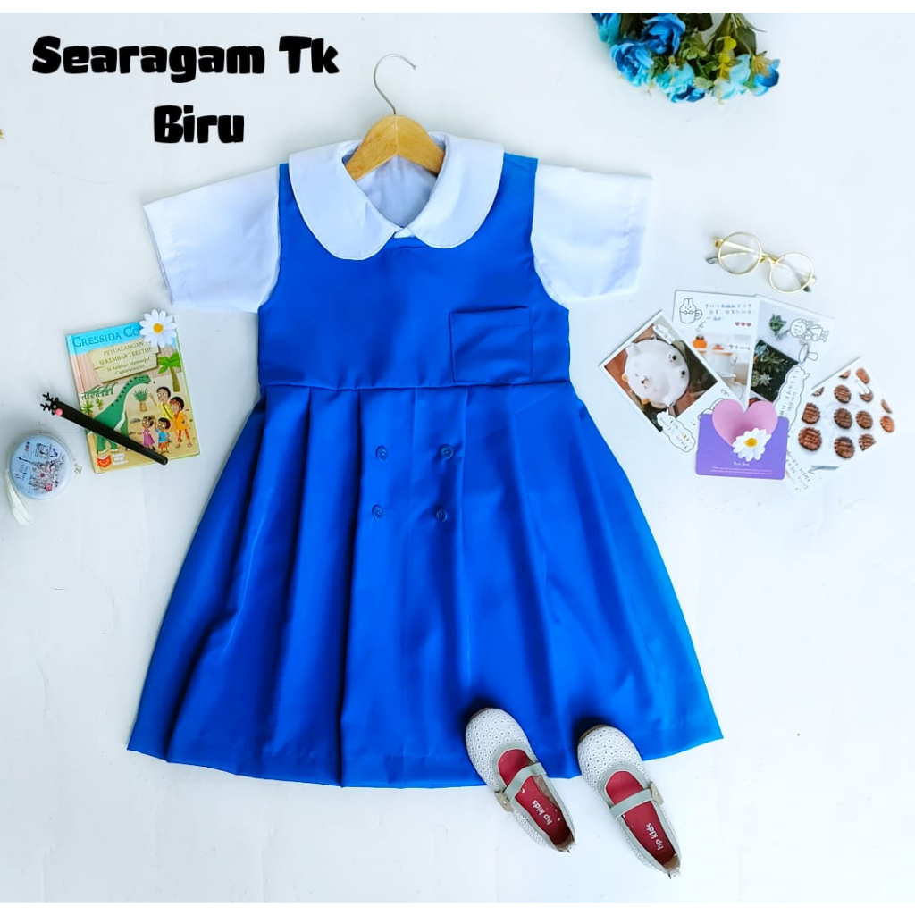 SERAGAM TK / SERAGAM ANAK TK / SERAGAM SEKOLAH ANAK PEREMPUAN / BAJU SEKOLAH / SERAGAM SEKOLAH