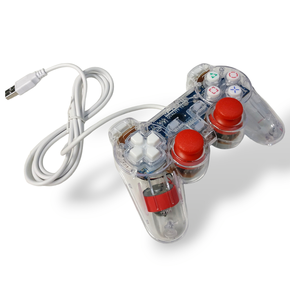 Gamepad Single Getar / Joystick Computer PC/Laptop Transparan M-Tech