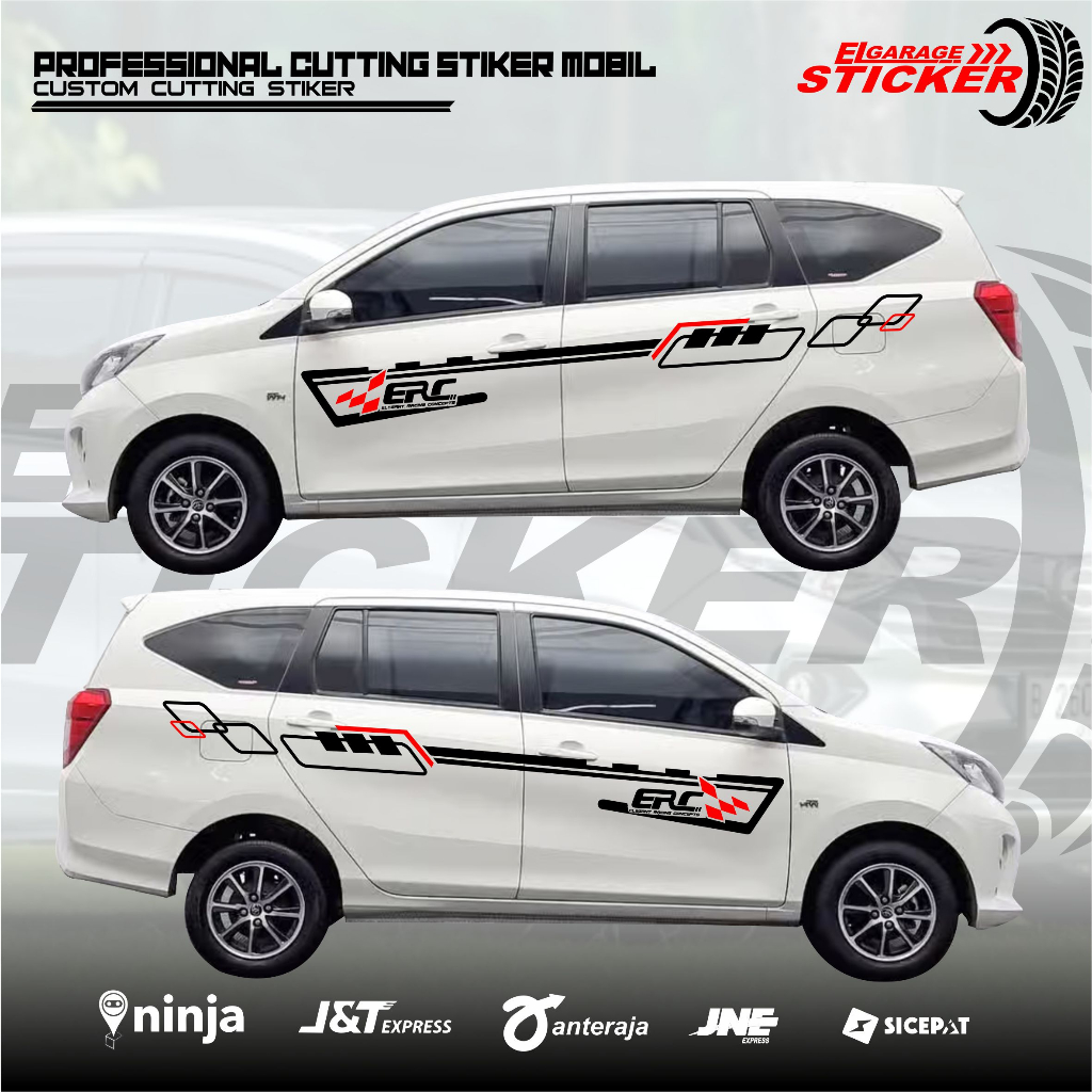 Stiker mobil sigra calya stiker cutting variasi body samping mobil sigra calya