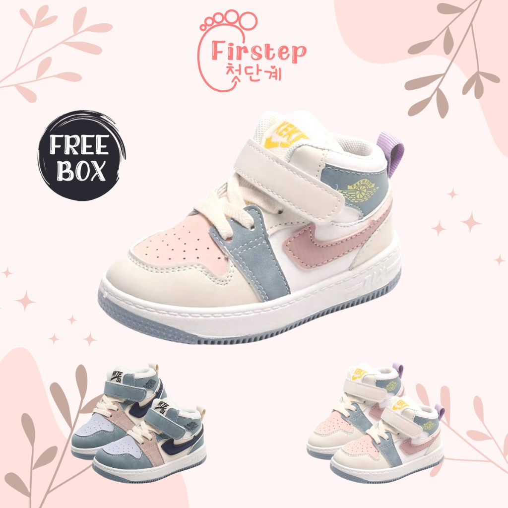 Sepatu Anak Perempuan Dan Laki Laki Import Sneaker Anak Usia 1-5 Tahun  FS141