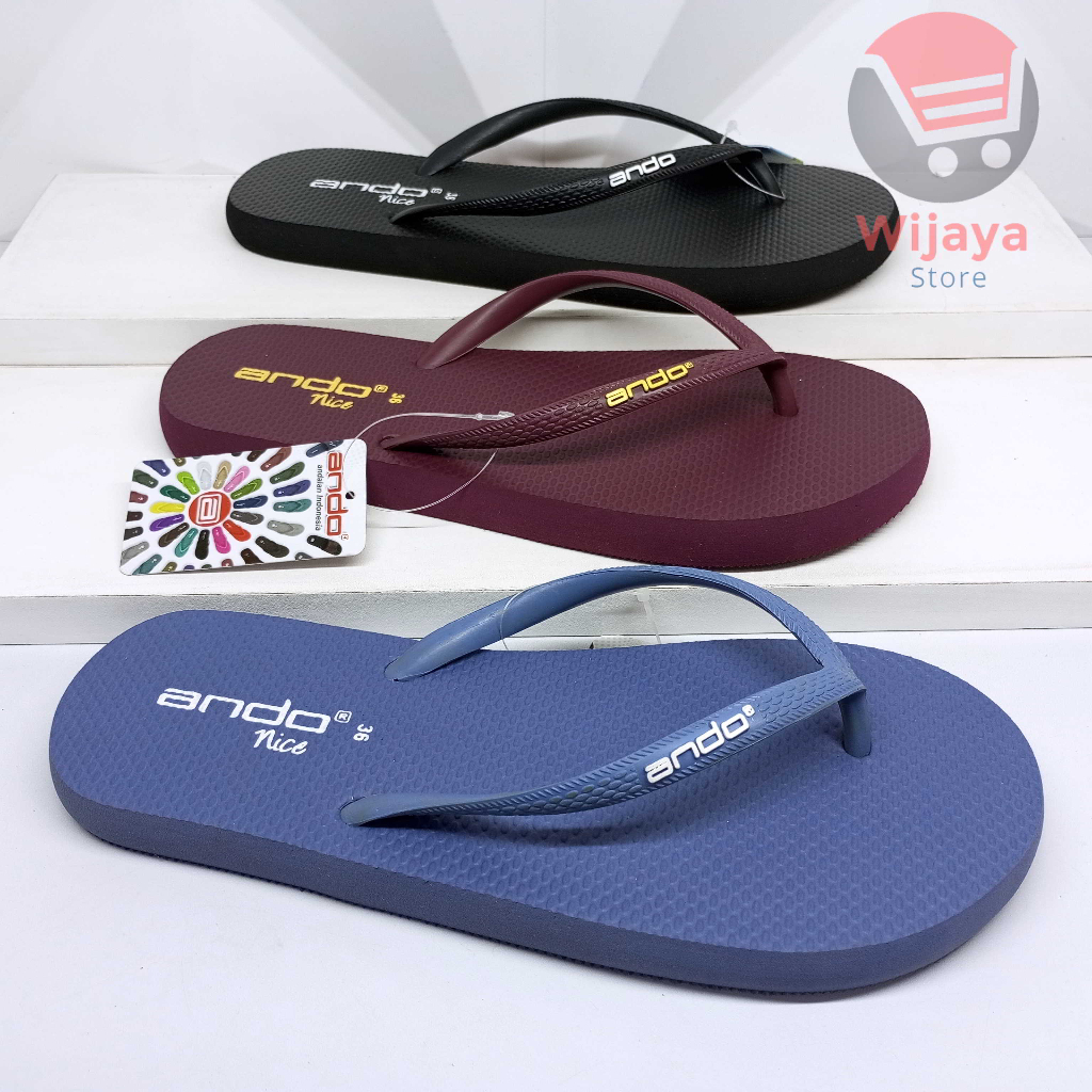 Ando Nice Sandal Jepit Wanita Sendal Cewek Perempuan Ando Original