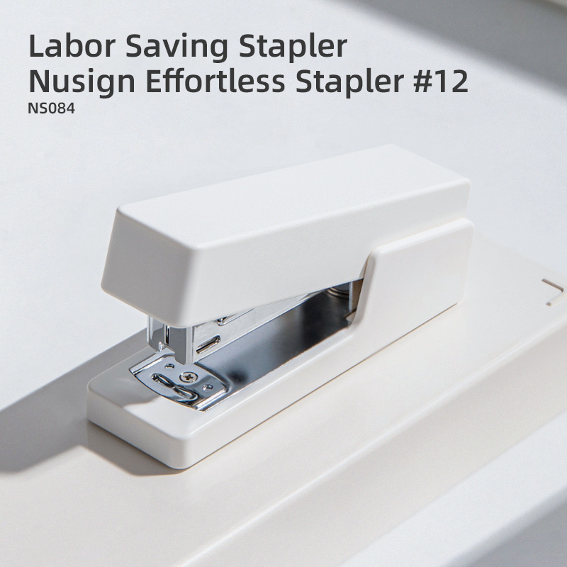 Nusign Stapler / Stapler Warna Pastel Desain Elegan panjang 109 mm Alas Anti Slip NS084-X