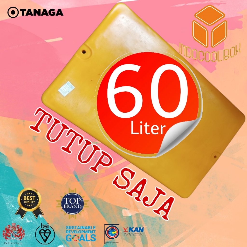(TUTUP SAJA) Cooler Box 60lt Tanaga Termos Es Kotak Tempat Es Batu Daging Ikan Frozen Food Coolbox I