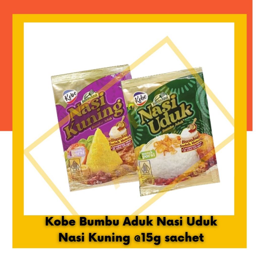 Kobe Nasi Uduk Nasi Kuning Bumbu Aduk 15 gr Per Sachet