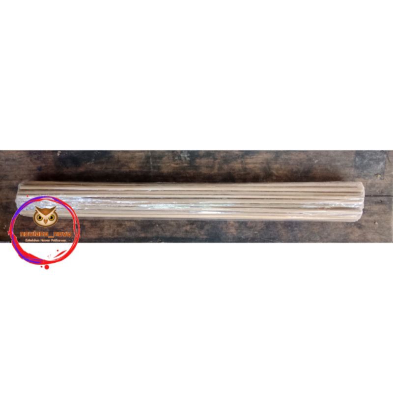 RUJI BAMBU BATANG JERUJI SANGKAR BURUNG KULITAN 4MM