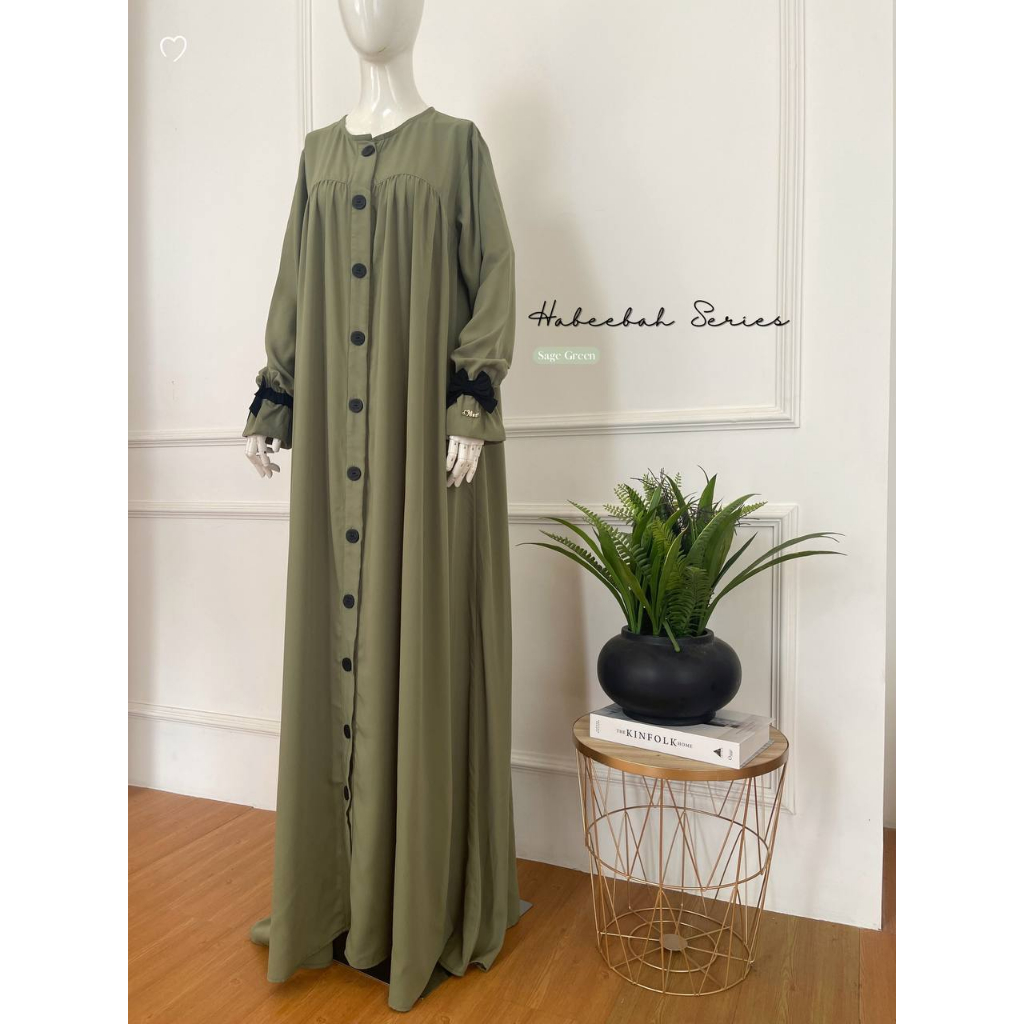 Habeebah Series Gamis Only / Gamis Cantik / Gamis Polos / Gamis Pita / Mahira Indonesia / Mahira Ori