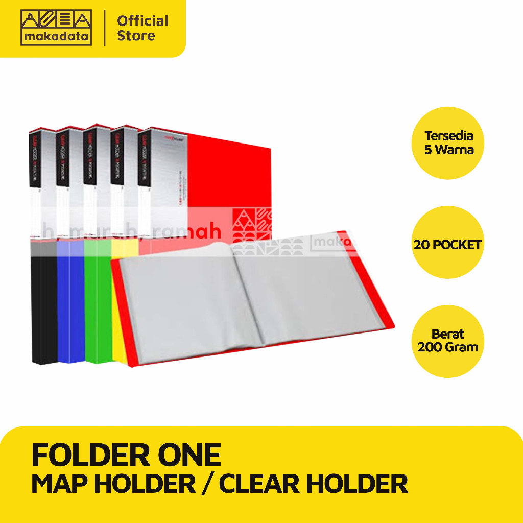 

MAP HOLDER / CLEAR HOLDER FOLDER ONE 20 POCKET (1PCS) MURAH