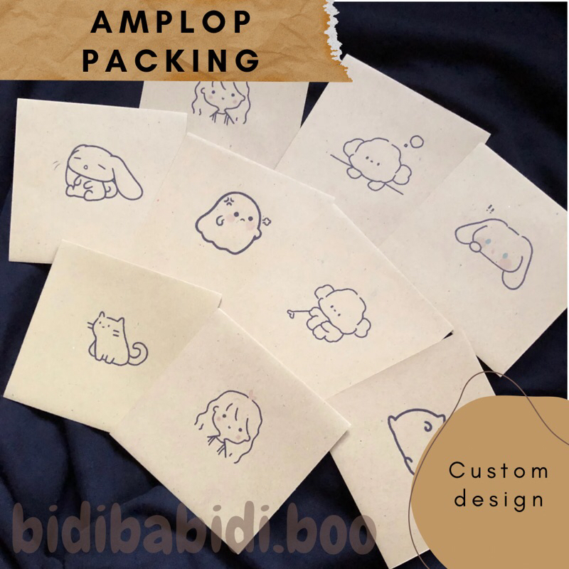 Amplop Packing | Angpao Lebaran | Amplop Aesthetic | Amplop Coklat | Amplop Kraft | Amplop Custom