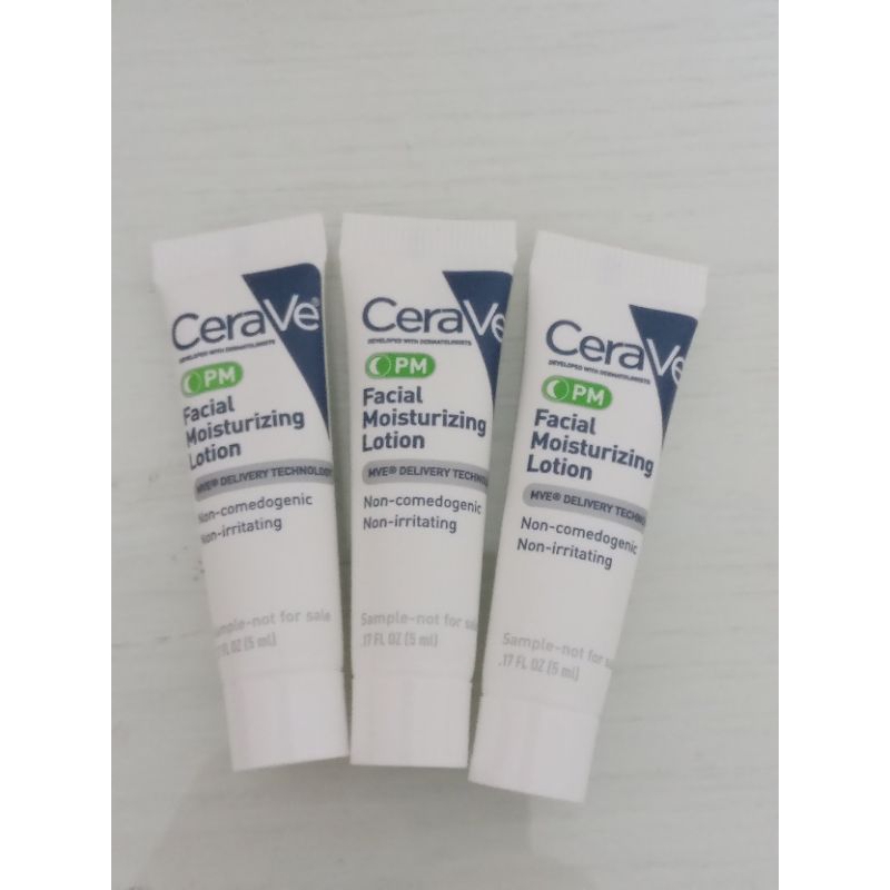 Cerave PM Facial Moisturizing Night Lotion Cream Full size 5ml