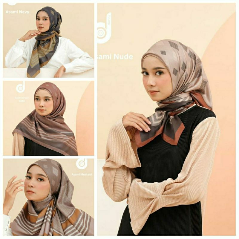 HIJAB DEENAY ASAMI BROWN SUGAR MUSTRAD NAVY NUDE