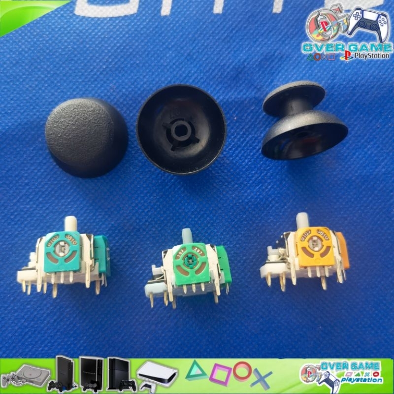 Analog  Ps2 Ps3 Plastik +topi /Tombol Analog ori pabrik