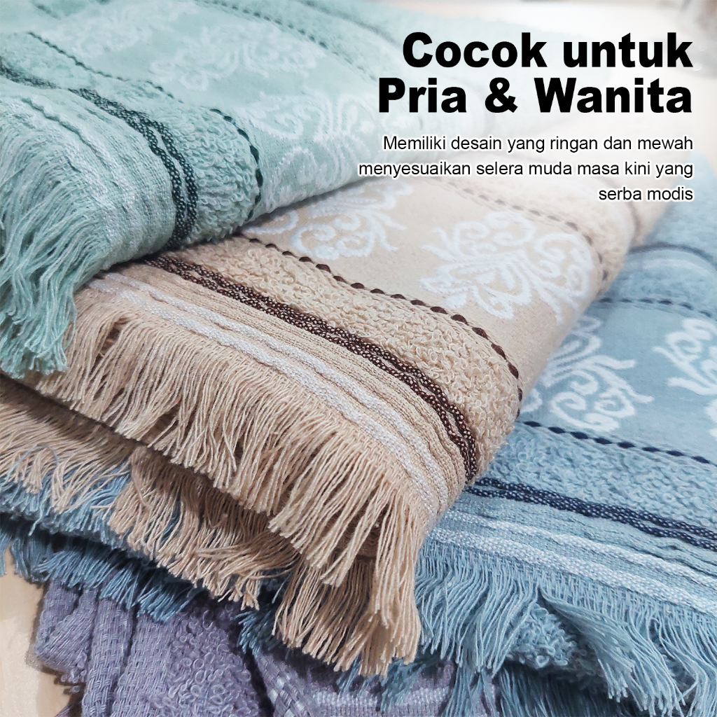 Handuk Mandi Katun Tebal Premium Motif Embos Size 70x140cm High Quality Daya Serap Tinggi Perlengkapan Mandi Rumah Tangga Import - J3A4 - 88BlanketStore