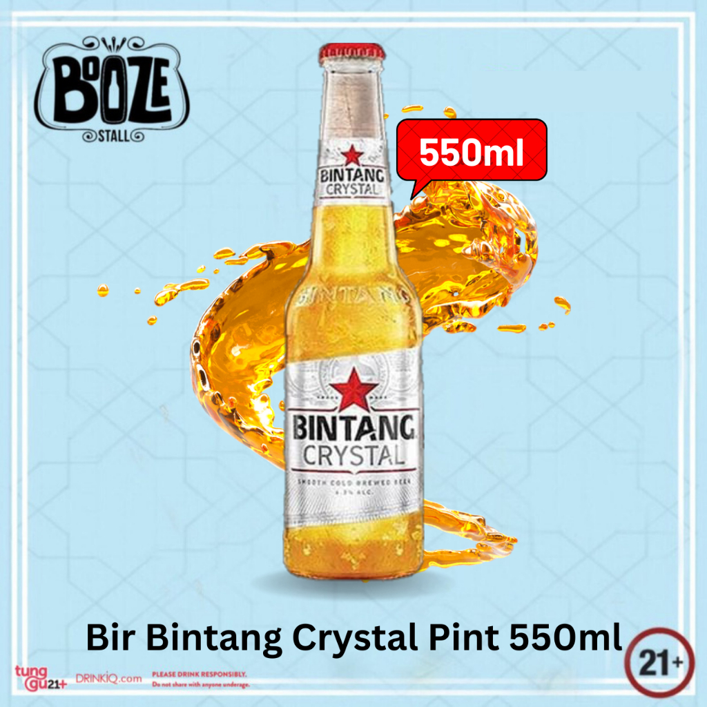 Bir Bintang Crystal Pint 550ml