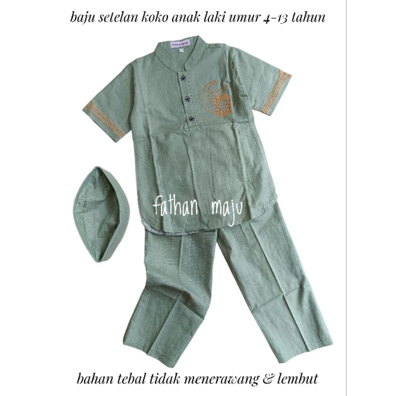 Baju koko anak laki laki Koko anak laki laki Baju muslim anak laki laki Baju koko anak Setelan koko anak laki laki Set koko anak laki laki Stelan koko anak laki laki Setelan koko anak Muslim anak Koko anak Baju taqwa anak laki laki Terbaru Terlaris Cod