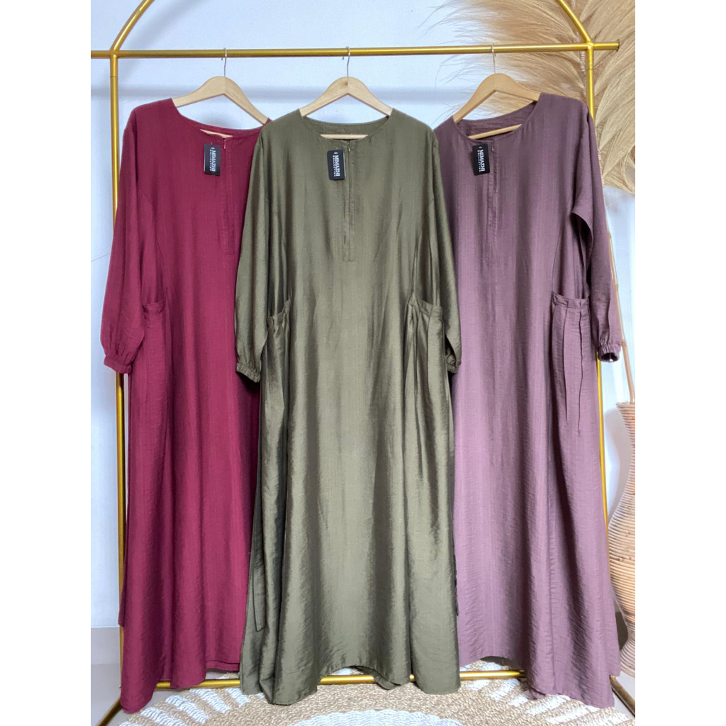 GAMIS BASIC/GAMIS BIG SIZE BAHAN POLO LINEN