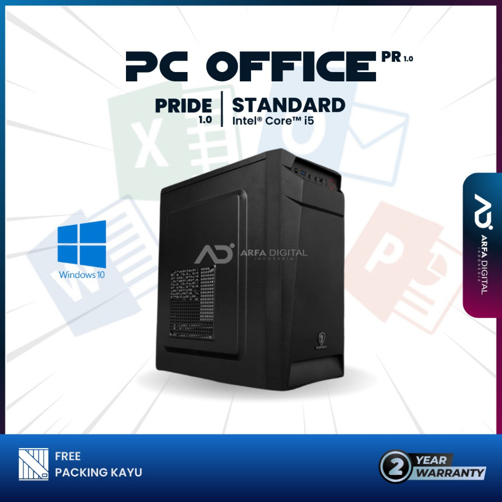 PC Fullset Murah Intel Core I5 RAM 8GB SSD 256GB HDD 500GB Lengkap Siap Pakai Cocok Buat Kantor | FIGHT