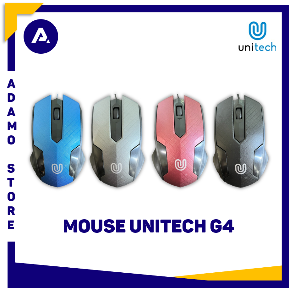 Mouse Unitech G4 Optical USB Wired Mouse Kabel 1000DPI