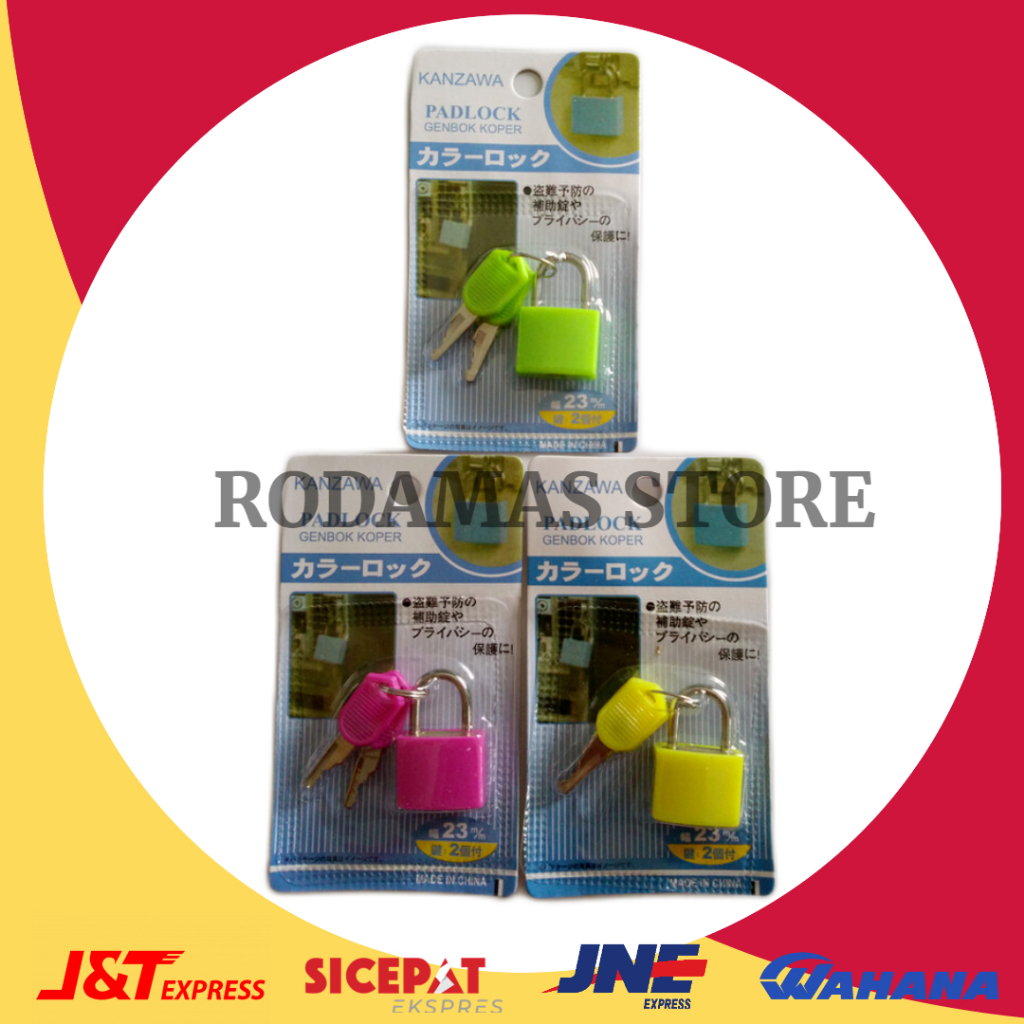 Gembok Travel Warna 23mm Kyzuku Padlock
