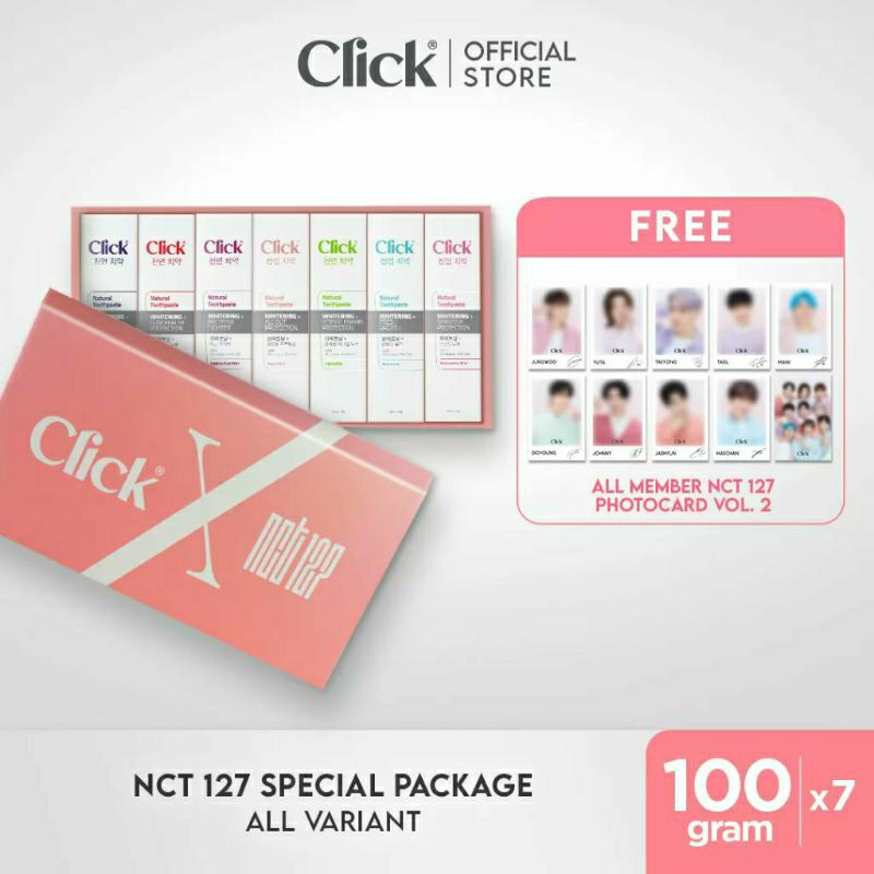 Open Sharing Click X NCT127 Odol + Photocard Polaroid