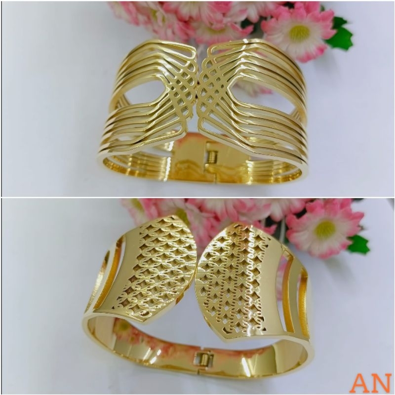 Fourfashion Gelang Titanium Bangle Kendari Motif Premium S225