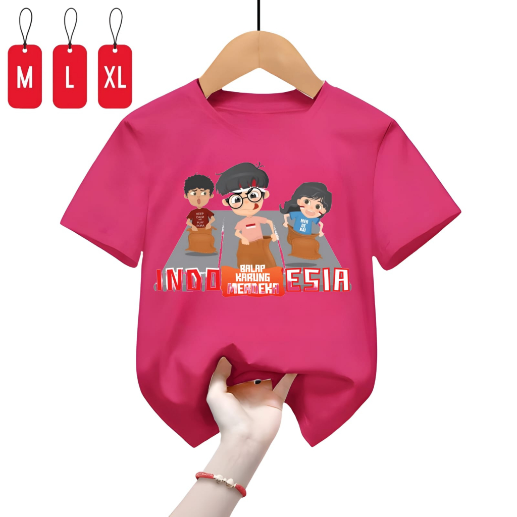 Baju Kaos Anak Balap Karung Merdeka