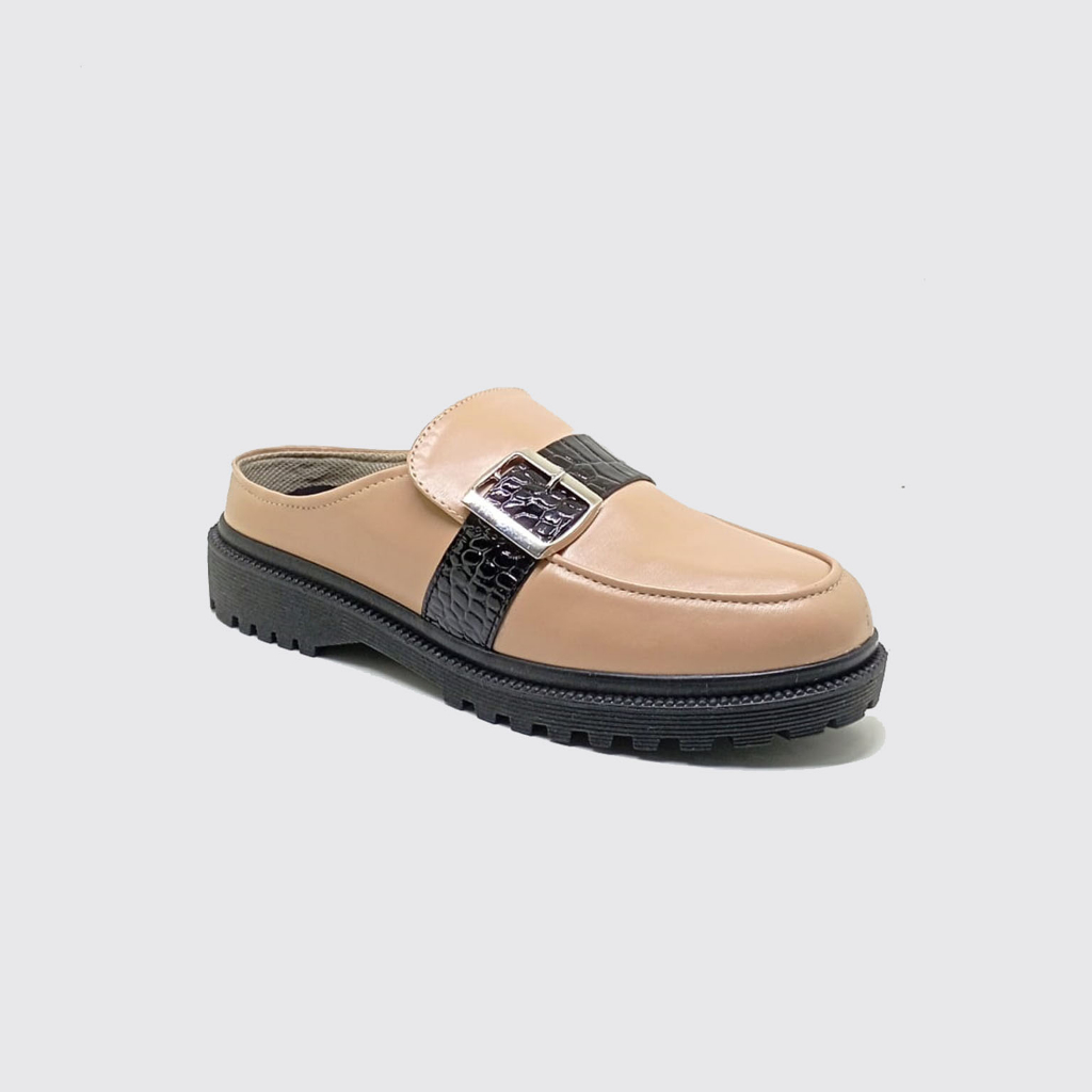 MULES SLIP ON DOCMART MOCCA - Sepatu Sandal Wanita Ukuran Besar Super Jumbo Big Size