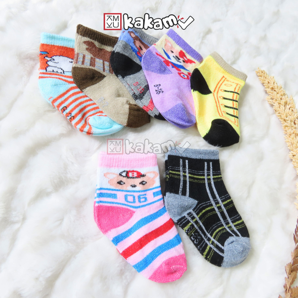 Kakamu Kaos Kaki Anak Bayi Karakter Kartun Lucu 0-1 Tahun