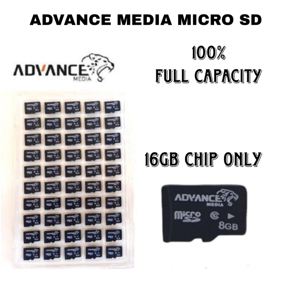 Kartu Memori Advance Media Micro SD 16 GB Memory Card TF Class10 MMC Advance Media Original Chip Only OCEANMART Murah Grosir OCEAN MART