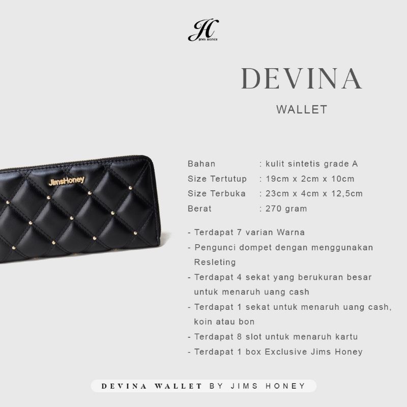 JIMS HONEY DEVINA WALLET + Free Exclusive Box