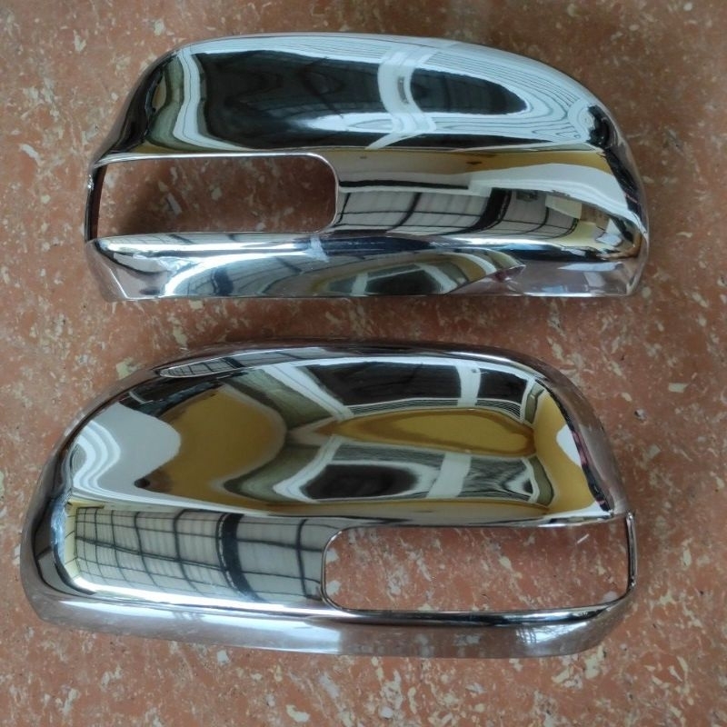 cover tutup pelindung spion utama luar mobil toyota rush Terios lama 2007 sampai 2017 chrome crome tempel 2008 2009 2010 2011 2012 2013 2014 2015 2016 2017