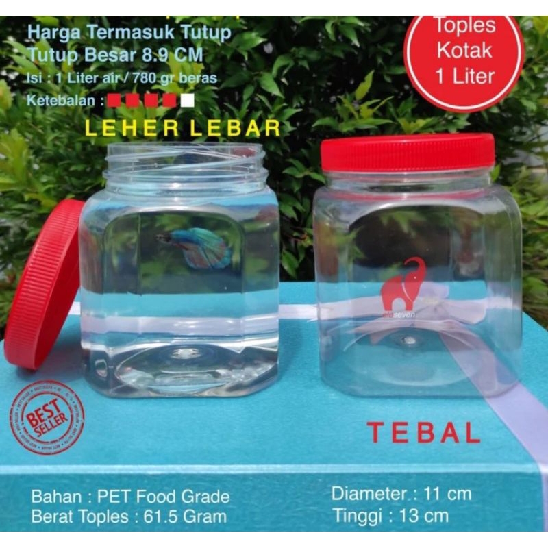 Toples 1 Liter Toples Ikan Cupang 1 Liter Toples Plastik 1 Liter Toples Kue 1 Liter