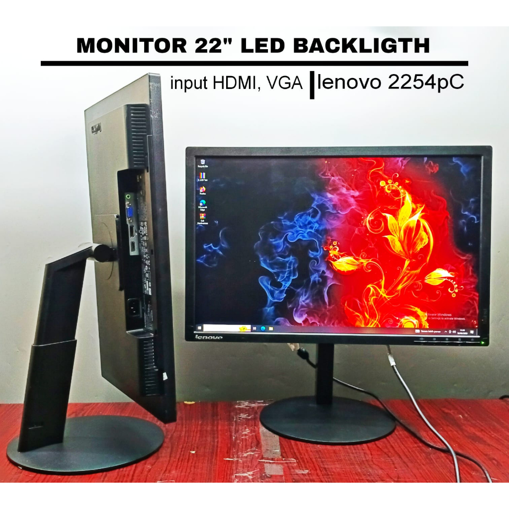 Obral Murah LED Monitor 24 23 22 Inchi Cocok Gaming Render Editing Grafis