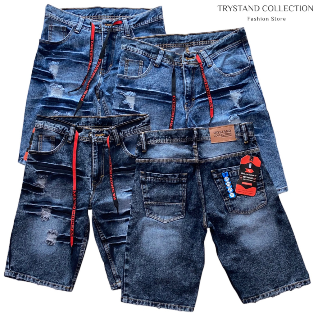 CELANA PENDEK SOBEK KANCING TC / CELANA PENDEK JEANS / CELANA PENDEK DISTRO ORIGINAL