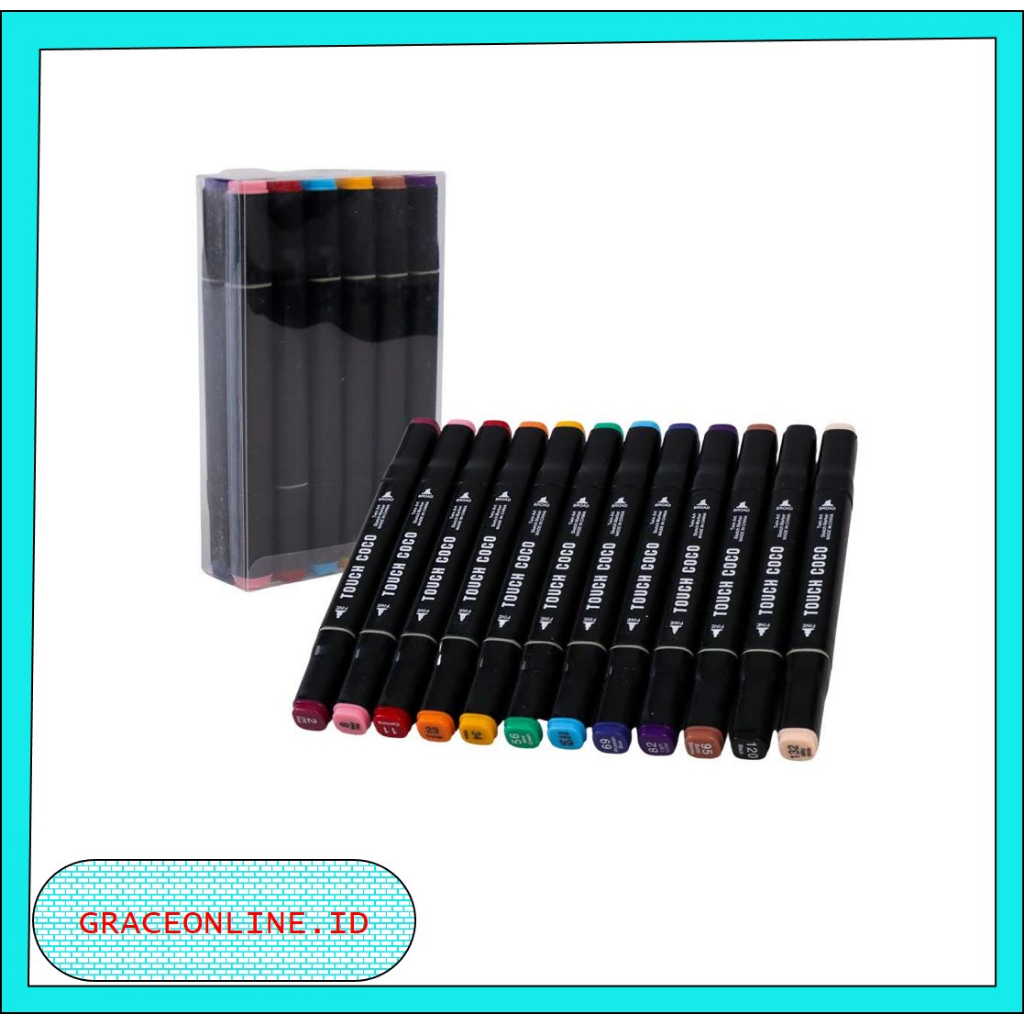 

12 Warna Pena Spidol Warna Pena Berwarna Spidol Seni Pena Seni Lukisan 12 Warna Set Spidol Seni Spidol Berwarna Perlengkapan Seni Dasar Perlengkapan Seni Animasi Touch T12