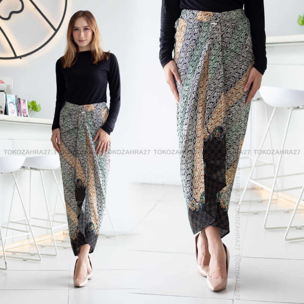 Rok Rempel Batik pingganga Karet Jumbo MOTIF LATIF