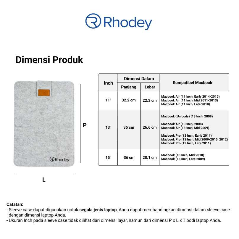 Case Laptop soft sleeve Rhodey