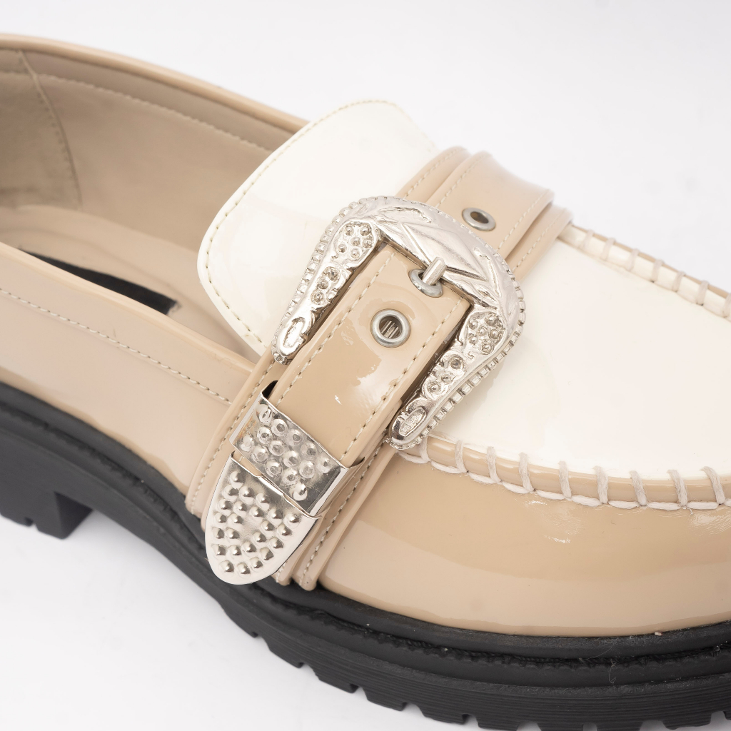 Dianable - Saggi Loafers Shoes (Black - Beige - Monochrome)