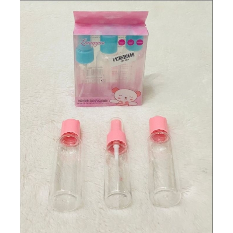 BOTOL TRAVEL SET NO 3 SR 464 𝗠𝗖𝗡 [ HARGA PER SET ]