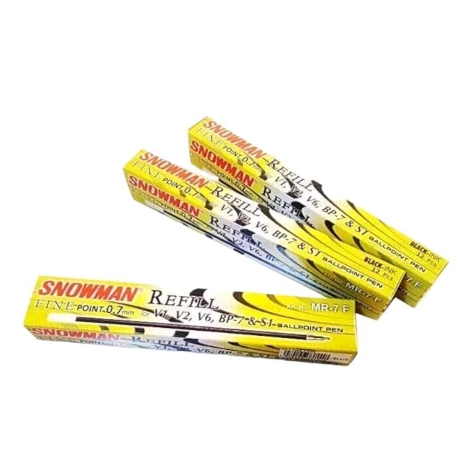 

[ LUSIN ] Refill Pulpen Pen Pena Snowman MR - 7 F Fine 0.7 mm ( V1 / V2 / V6 / BP-7 / S1 )