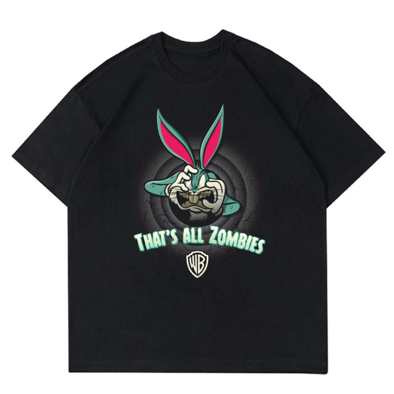 KAOS BAJU THE LOONEY TUNES - THATS ALL ZOMBIES | T-SHIRT LOONEY TUNES OVERSIZE | BAJU THE LOONEY TUN