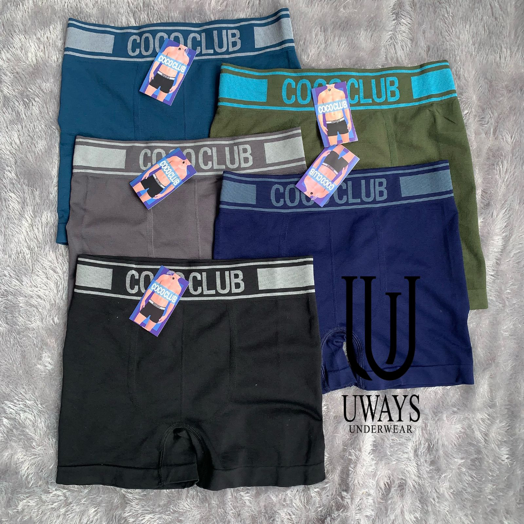 Boxer COCO Seamless Isi 3pcs / Celana Dalam Pria / Celana Dalam Pria Dewasa / Cd Boxer / Boxer Pria 