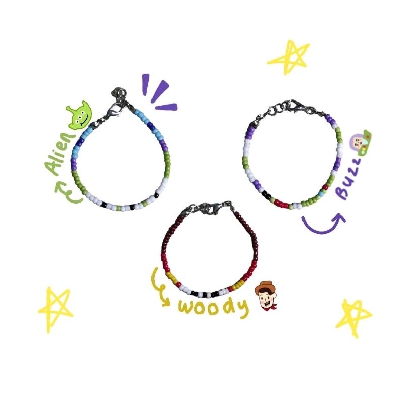 Toy Story Bracelet / Gelang Toy Story / Bracelet Beads