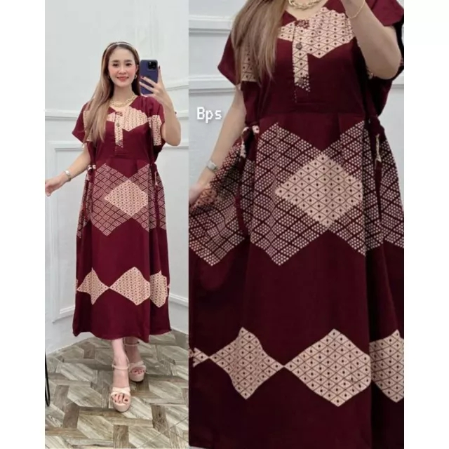DASTER CIBI VIRAL MOTIF KOTAK // DASTER WANITA // DRESS WANITA VIRAL // DASTER JUMBO LD 120 bahan rayon // BUSUI