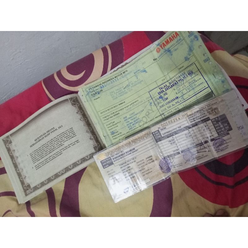 Surat rx king 2006 plt BG palembang bbkb stnk pjak of 2018/2022 kumlit faktur