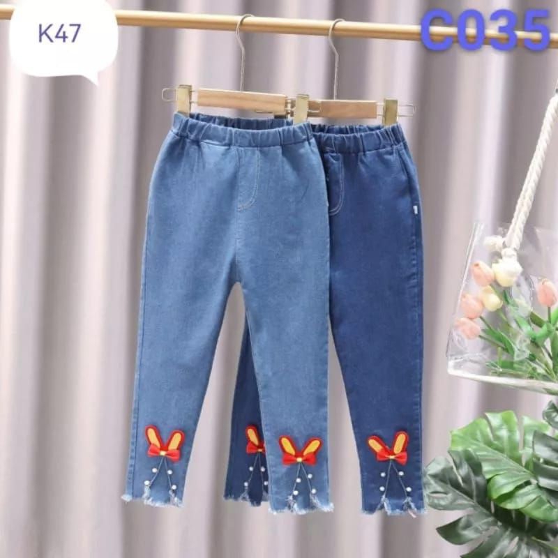 [4-10TH] CELANA JEANS IMPORT ANAK PEREMPUAN MODEL RAWIS CUTBRAY 4 5 6 7 8 9 10 11 TAHUN / LEVIS IMPORT PREMIUM ANAK PEREMPUAN