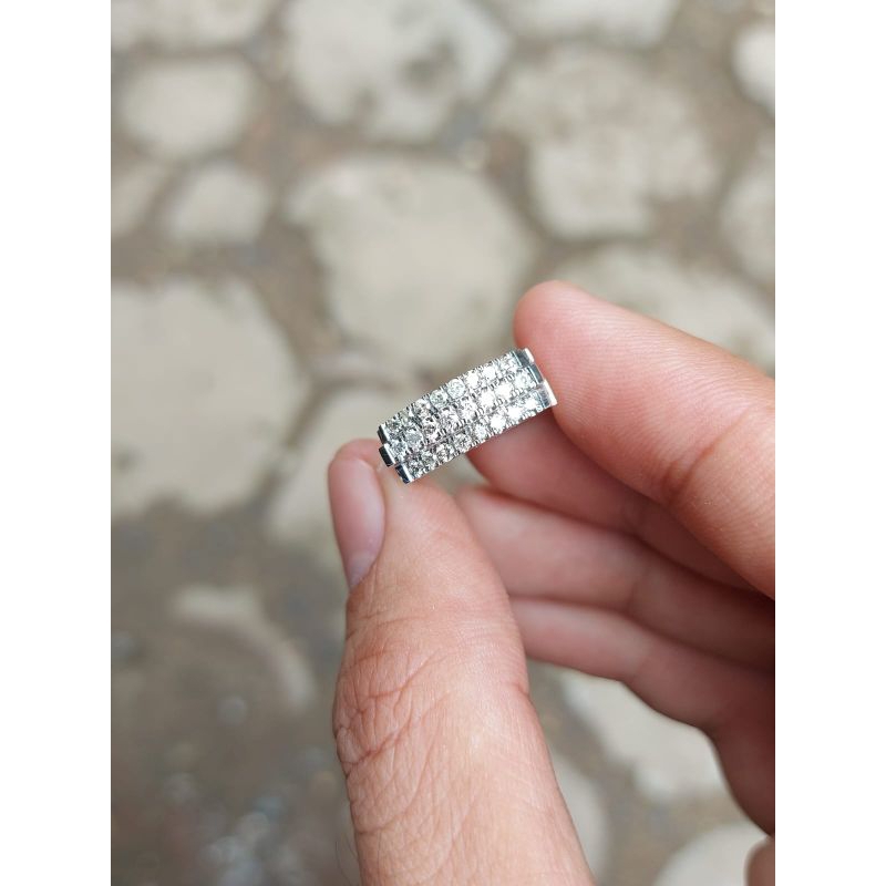 cincin emas berlian eropa putih