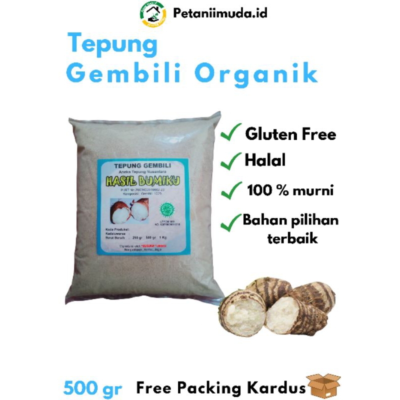 

Tepung Gembili Organik kemasan 500 GRAM/Tepung Gluten Free Organik