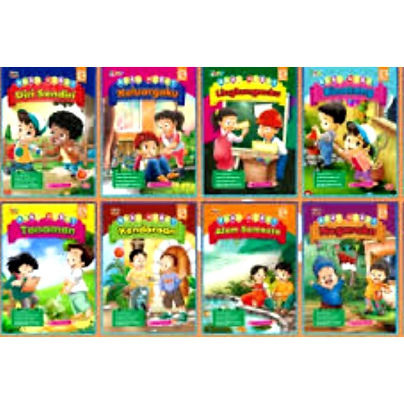 

Buku paket anak klas B umur 5-6 tahun (8 buku) kurikulum merdeka